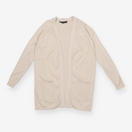 M&S Collection Cream Ribbed Longline Cardigan