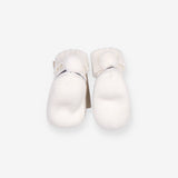 Slippers Knit White and Navy Stripe