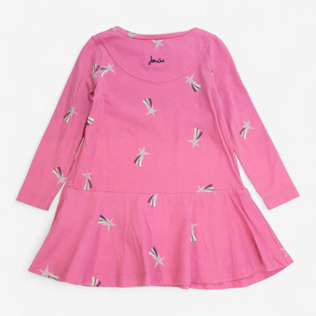 Dress pink silver shooting stars