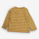 Tee LS orange stripe fox