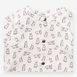 White jersey cardigan bunnies