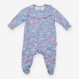 Sleepsuit Blue and Coral Toadstools