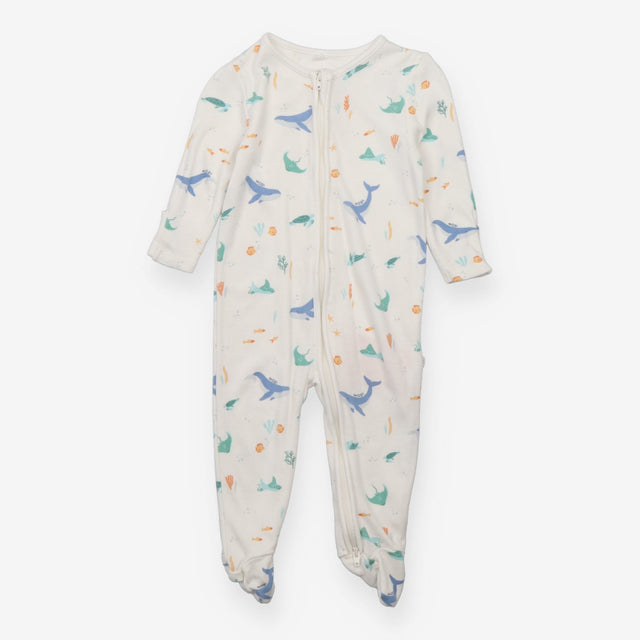 Sleepsuit White Under The Sea