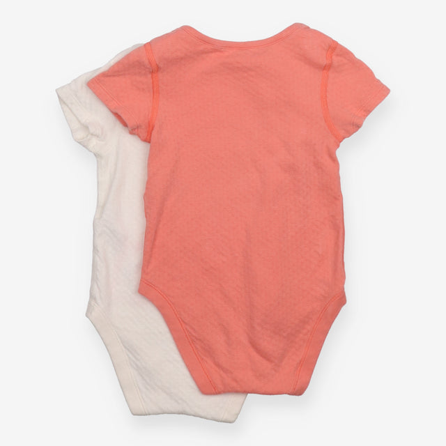 Bodysuit white pink 2 Pack