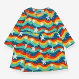 Dress jersey rainbow wave with stars