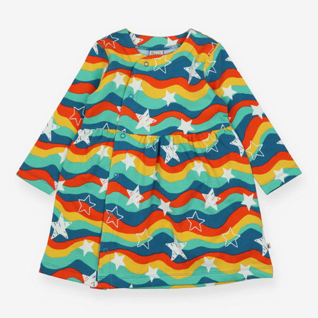 Dress jersey rainbow wave with stars