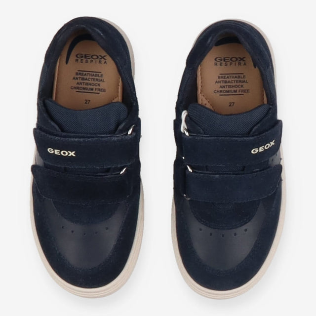 Trainers navy blue Velcro white soles