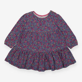 Pink and Yellow Flowers Dress