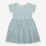 Dress white blue flowers SS jersey