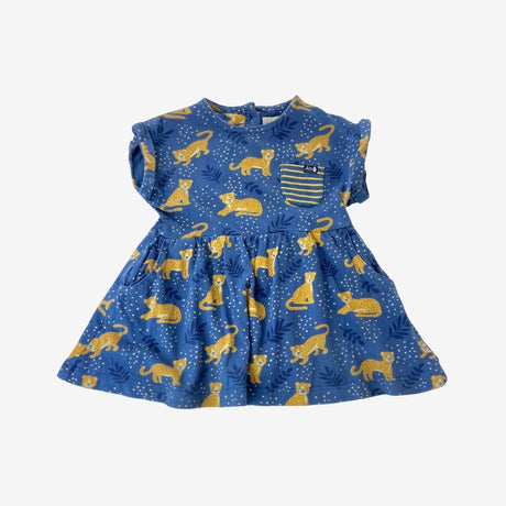 Blue Cheetah Jersey Dress