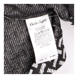 Phase Eight Black White Geometric Textured Open Fr