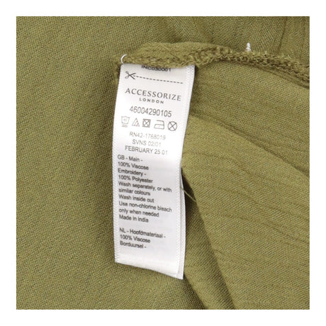 Trouser Set Co Ord Embroidered Shirt Wide Leg