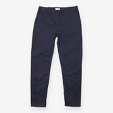 Trousers Navy Polka Dot Cotton Blend Stretch Casua