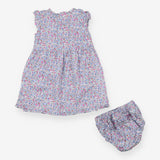 Dress Short Sleeve Ditsy Floral cross over pants