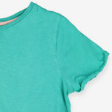 Tee SS green plain