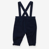 Navy Trousers with Dungaree Straps