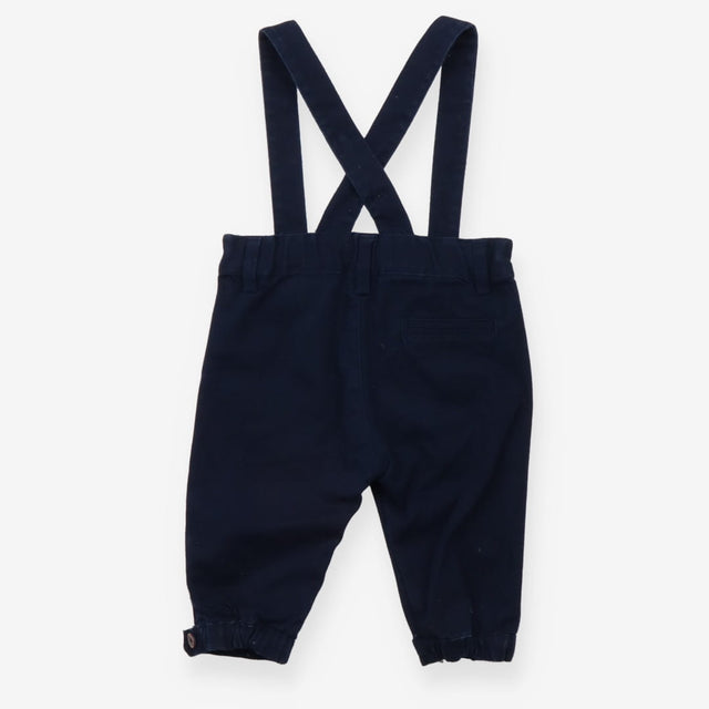Navy Trousers with Dungaree Straps