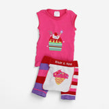 Knit twinset pink birthday designs