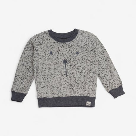 Sweater Grey & Cream Teddy Face