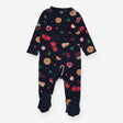 Sleepsuit Navy with Festive Percy Pigs
