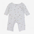 Sleepsuit White with Cream Jungle Animals