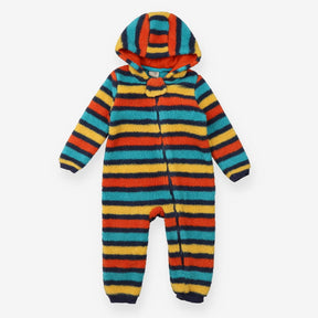 Onesie fleece stripes zip