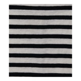 Striped Jumper Off White Black Cotton Cashmere