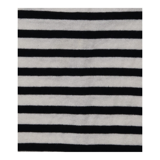 Striped Jumper Off White Black Cotton Cashmere