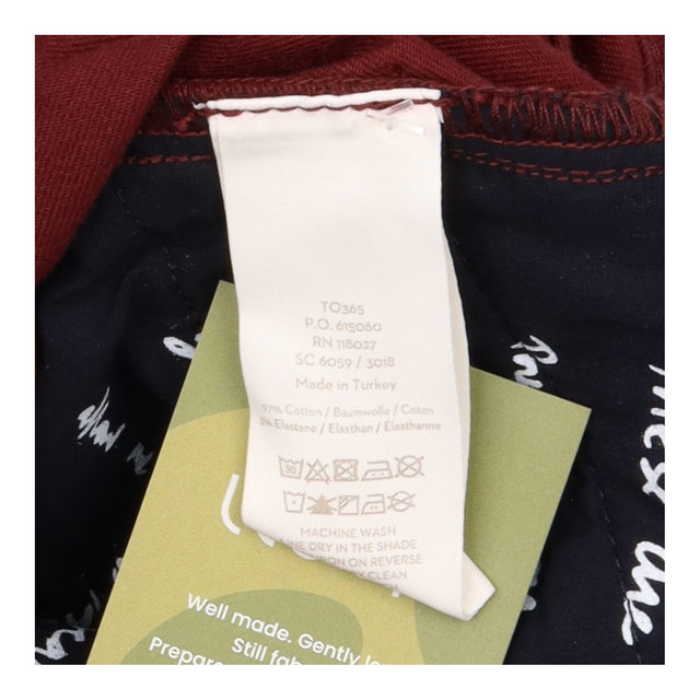 Biker Super Skinny Jeans Burgundy Berry