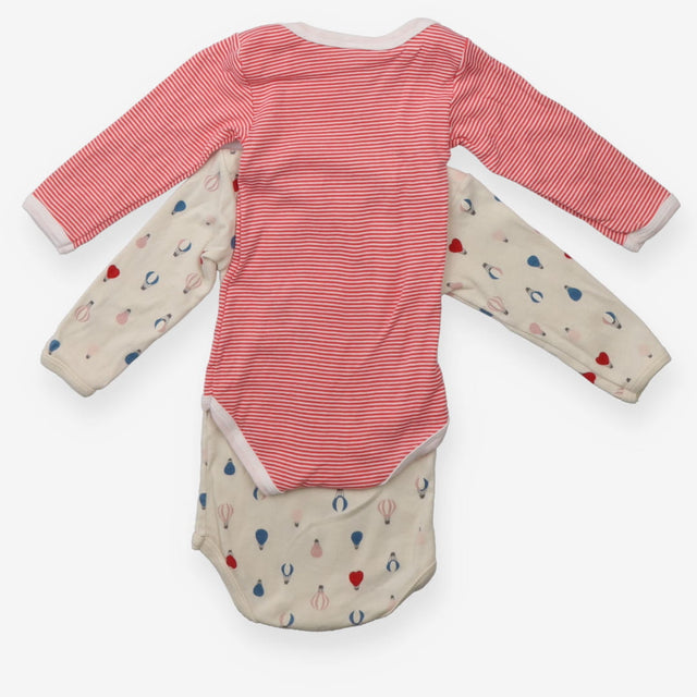Bodysuits Red Stripe and Hot Air Balloons 2-Pack