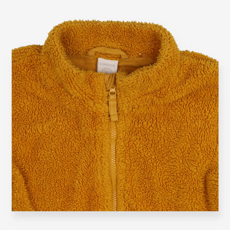 Sweater Zip Up Teddy Mustard