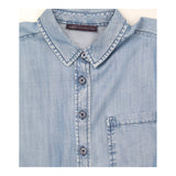 Shirt Long Sleeve Denim Light Wash Button Down
