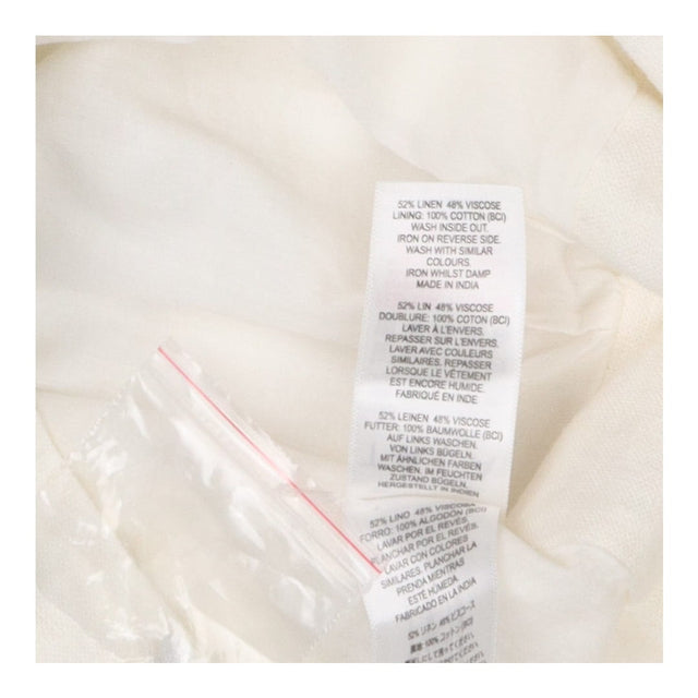 Linen Blend Tie Back Crop Top