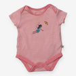 Bodysuit Pink Stripe Fairy and Butterfly