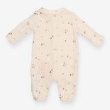 Romper cream leaves acorns  muslin