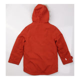 Coat Orange Faux Fur Lined Hood