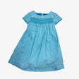Blue Cord Smocked Dress