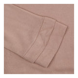 Draped Top Taupe Camel Cowl Neck Long Sleeve