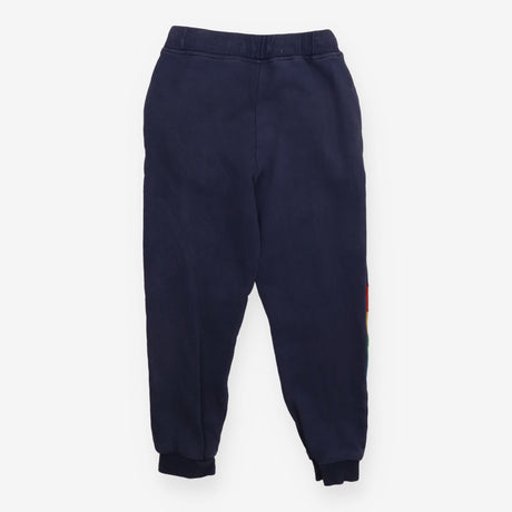 Blue joggers grey and orange side panel