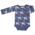 Bodysuit Blue Bear and Fox