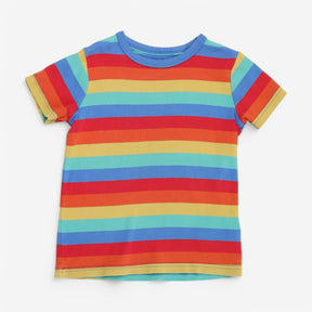 Tee SS rainbow stripe