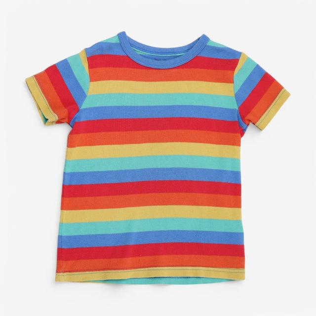 Tee SS rainbow stripe