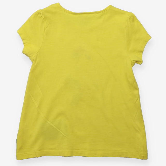 T-shirt yellow SS with parrot applique