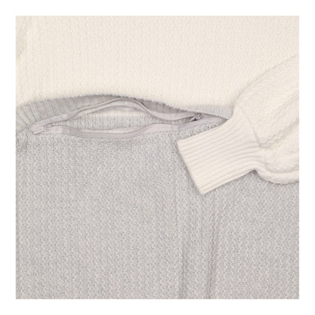 Maternity and Nursing Knit Jumper Cream Grey Colou