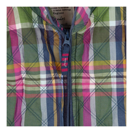 Gilet navy green tartan