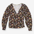 T-shirt muted retro pattern wrap