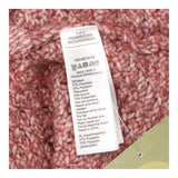Cardigan Pink Knit Scallop Trim Button Front
