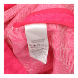 Bright Pink Floral Jacquard Short Sleeve Fit & Fla