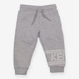Joggers grey white Kenzo on leg