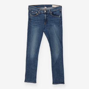Skinny Jeans Light Blue Wash - Distressed Detail